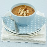 Butterscotch Pots de Crème with Hazelnut Praline