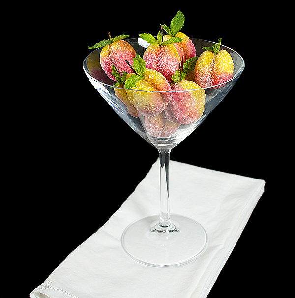 Italian Dessert A photo of an Italian Dessert - Italian cookies made to resemble fresh peaches.