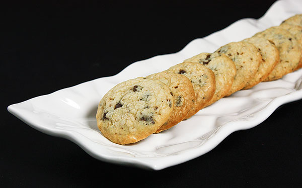 Grace's Sweet Life Biscotti Recipes A cropped photo of Italian Hazelnut Cookies on a ceramic cookie dish.