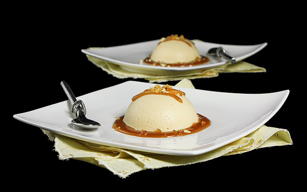 Grace's Sweet Life Italian Parfait A photo of two Italian Parfait desserts with Salted Caramel Sauce and Hazelnut Praline.