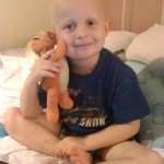 A picture of Cody in his hospital bed.